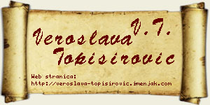 Veroslava Topisirović vizit kartica